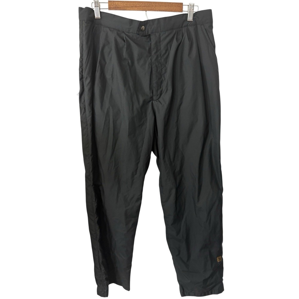 FootJoy DryJoys Rain Pants Men's Medium Black Waterproof Windbreaker Golf